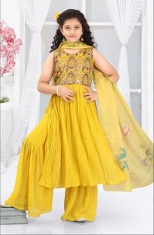 Mihika Sharara Set 10426 Georgette Kids Party Wear wholesale catalog