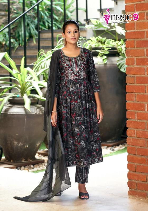 Mystic 9 Sara Vol 8 Rayon Kurti Bottom With Dupatta wholesale catalog