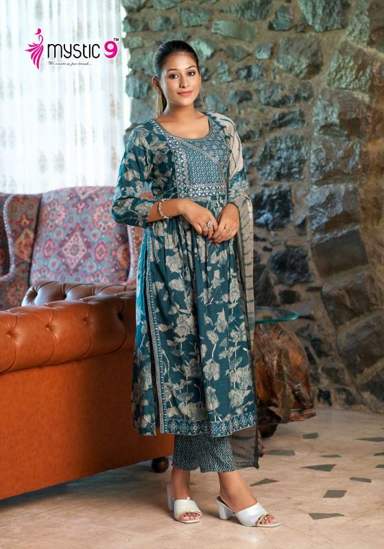 Mystic 9 Sara Vol 8 Rayon Kurti Bottom With Dupatta wholesale catalog