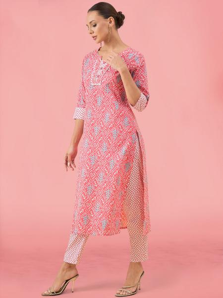 Navya 6 Casual Printed Cotton Kurti With Bottom wholesale catalog