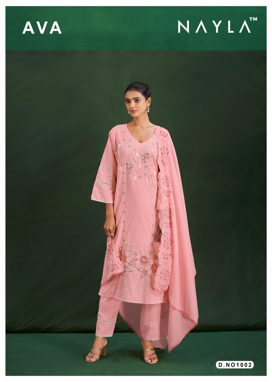 Nayla Ava Cotton Kurti Bottom With Dupatta wholesale catalog