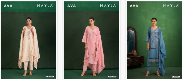 Nayla Ava Cotton Kurti Bottom With Dupatta wholesale catalog