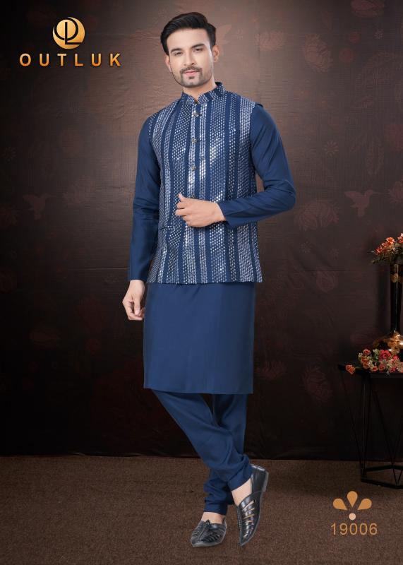 Outluk Wedding Collection Vol 19 Mens Kurta Pajama With Koti wholesale catalog