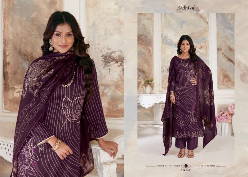 Radhika Azara Night Queen Cotton Dress Material Wholesale catalog