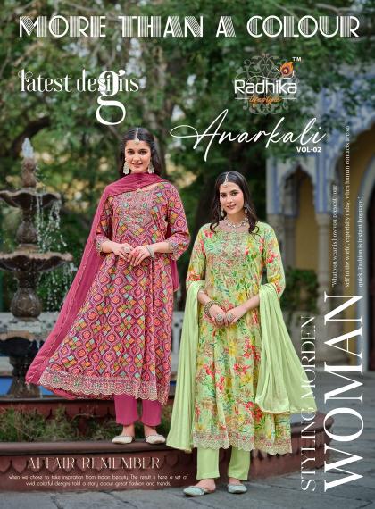 RADHIKA lifestyle  ANARKALI VOL 2 kurti wholesale catalog