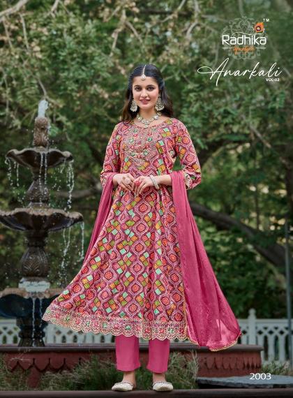 RADHIKA lifestyle  ANARKALI VOL 2 kurti wholesale catalog