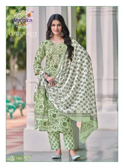 RADHIKA lifestyle COTTON Kudi vol -5 KURTI  Wholesale catalog