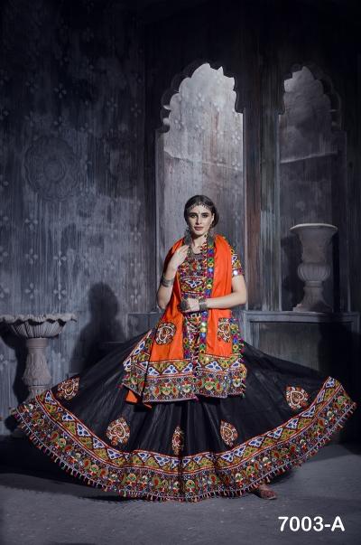 RAJWADI VOL -1 D - 7003 A NAVRATRI Lehenga CHOLI Wholesale catalog