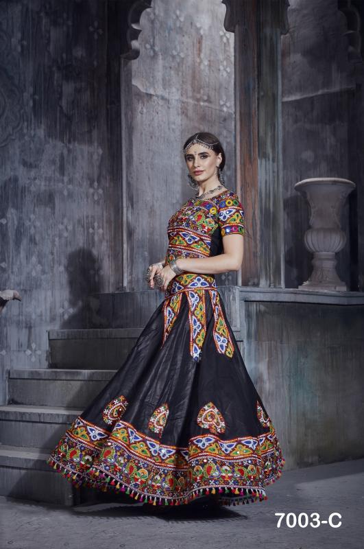 RAJWADI VOL -1 D - 7003 C NAVRATRI Lehenga CHOLI Wholesale catalog