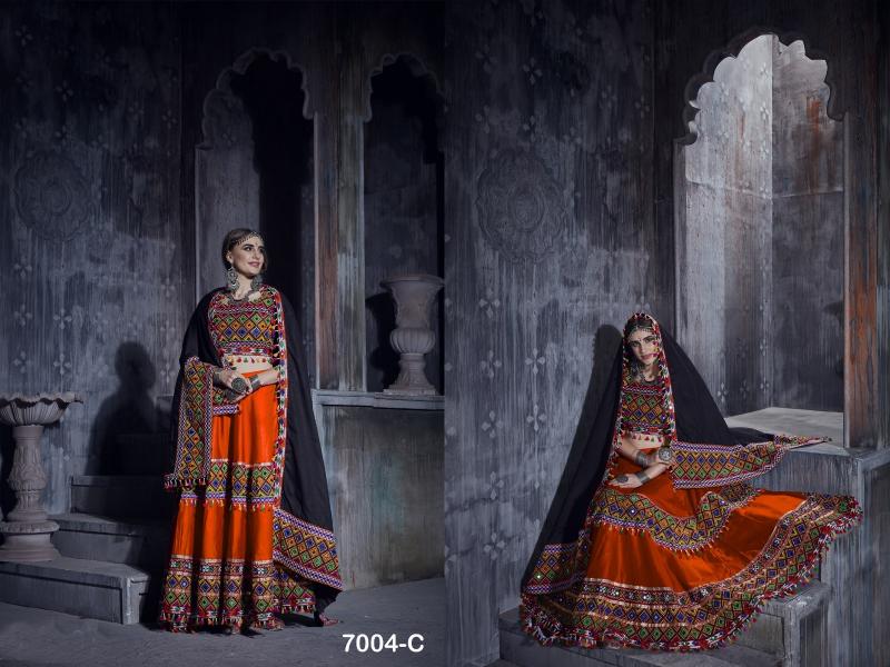 RAJWADI VOL -1 D - 7004 C NAVRATRI Lehenga CHOLI Wholesale catalog