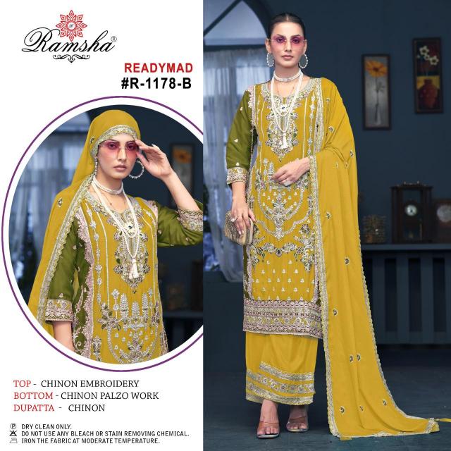 Ramsha R 1178 Nx Ready Made Pakistani Suits wholesale catalog