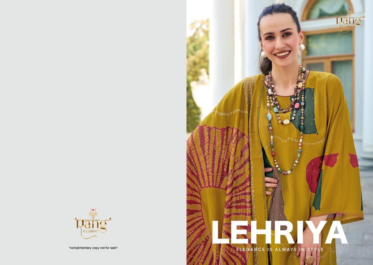 RANG FASHION LEHRIYA kurti wholesale catalog