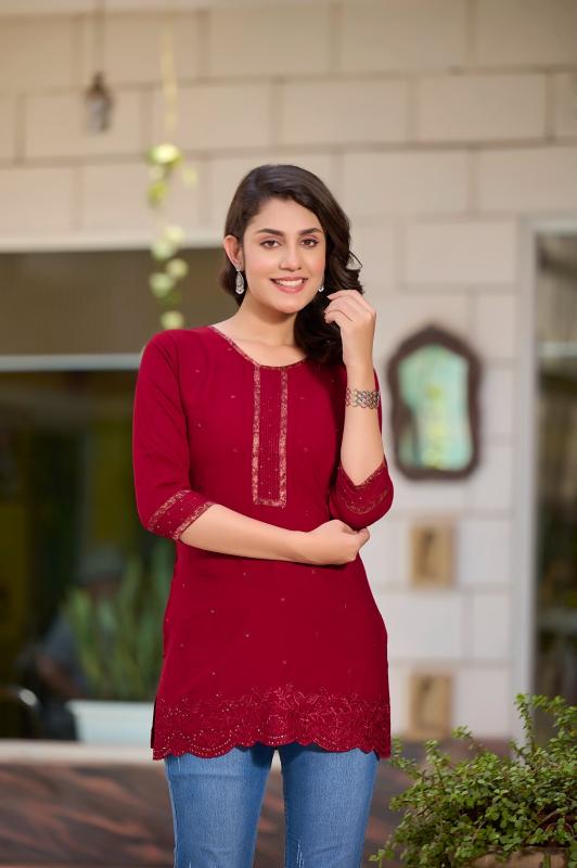 Rangmaya ALFA V-4 Kurti Wholesale catalog