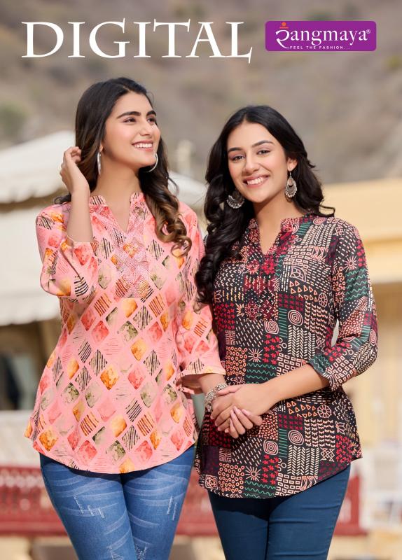 Rangmaya DIGITAL Kurti Wholesale catalog