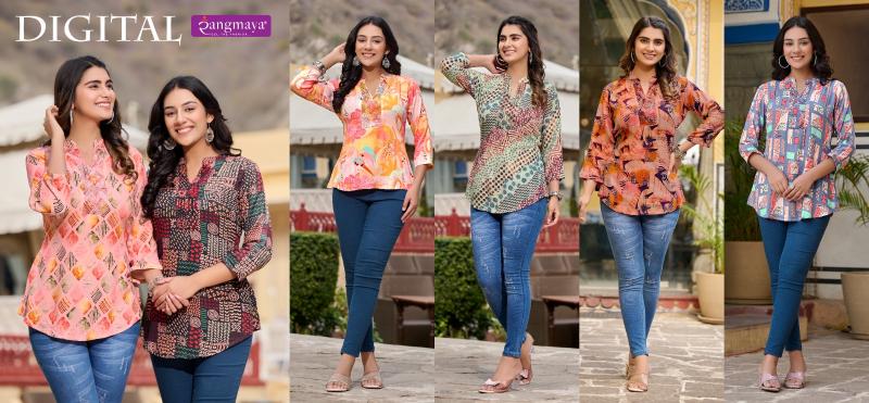 Rangmaya DIGITAL Kurti Wholesale catalog