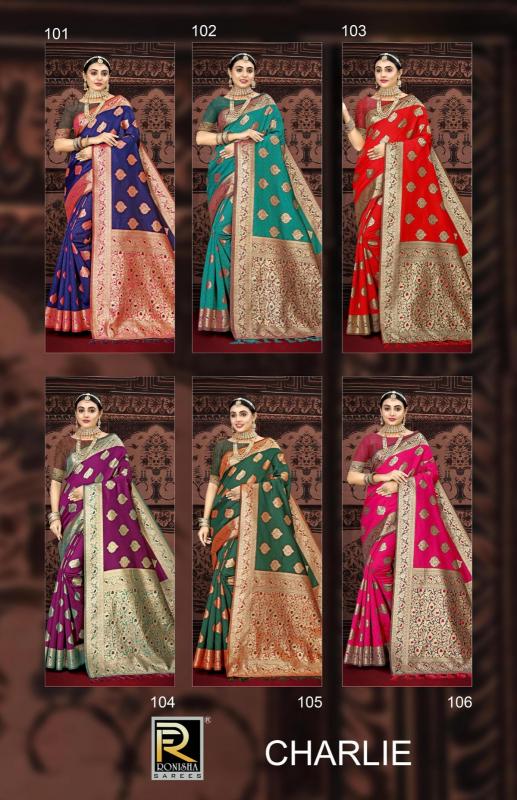 Ronisha Charlie Banarasi Silk Saree Wholesale catalog