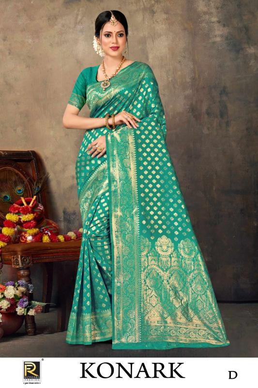 Ronisha Konark Banarasi Silk Designer best saree wholesaler in surat