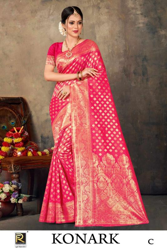 Ronisha Konark Banarasi Silk Designer best saree wholesaler in surat