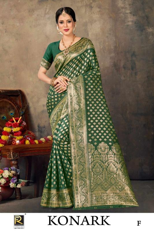 Ronisha Konark Banarasi Silk Designer best saree wholesaler in surat