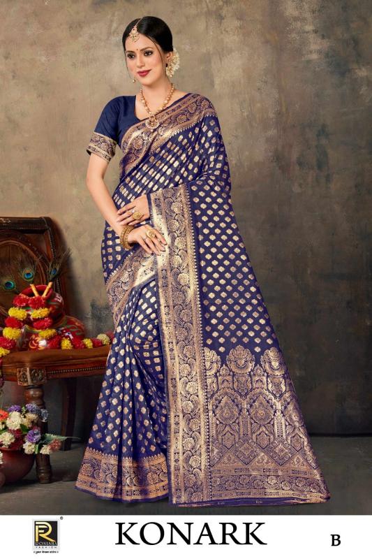 Ronisha Konark Banarasi Silk Designer best saree wholesaler in surat