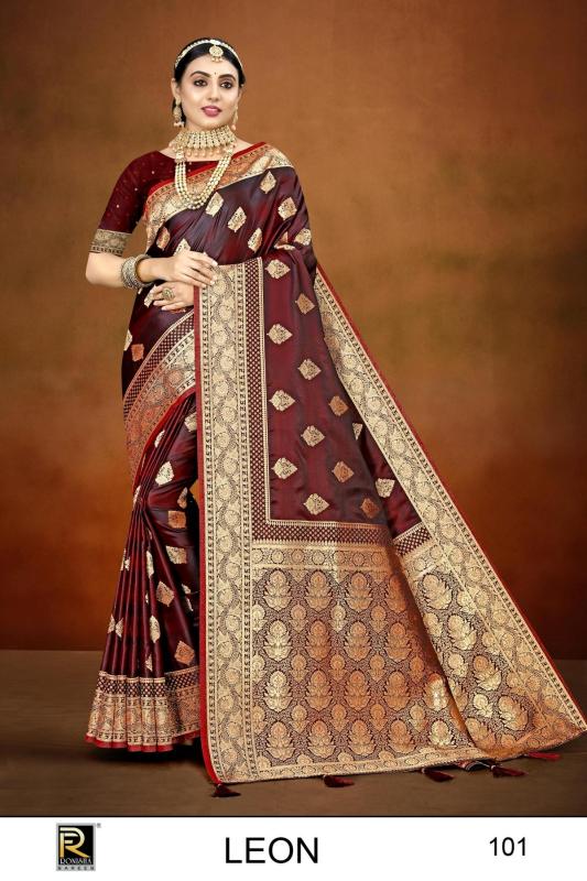 Ronisha Leon Banarasi Silk Saree Wholesale catalog