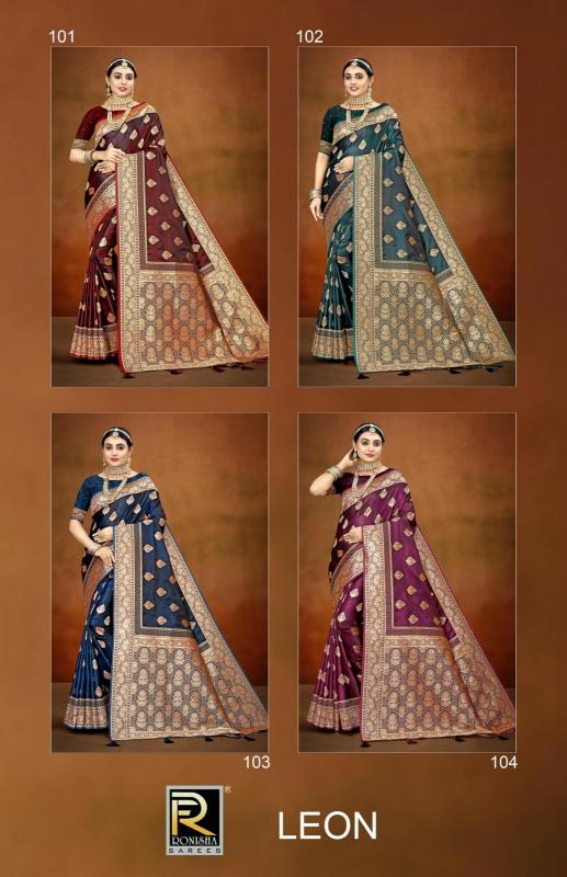 Ronisha Leon Banarasi Silk Saree Wholesale catalog