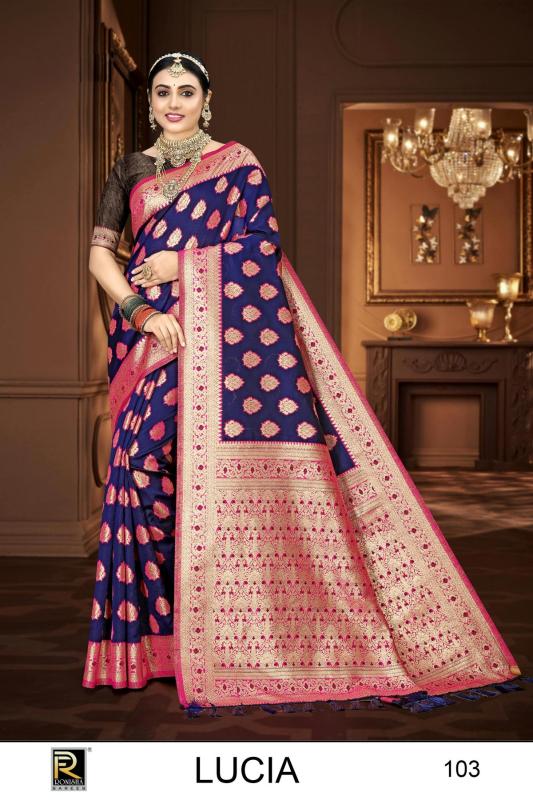 Ronisha Lucia Banarasi Silk Saree Wholesale catalog