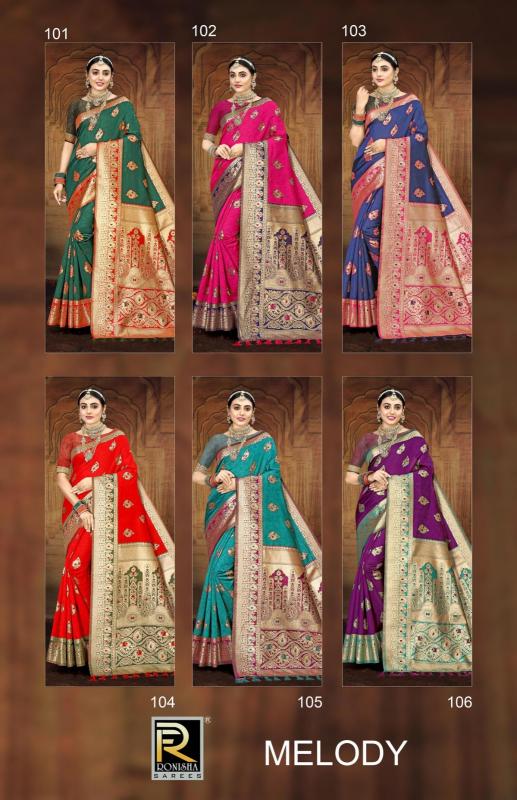 Ronisha Melody Banarasi Silk Saree Wholesale catalog