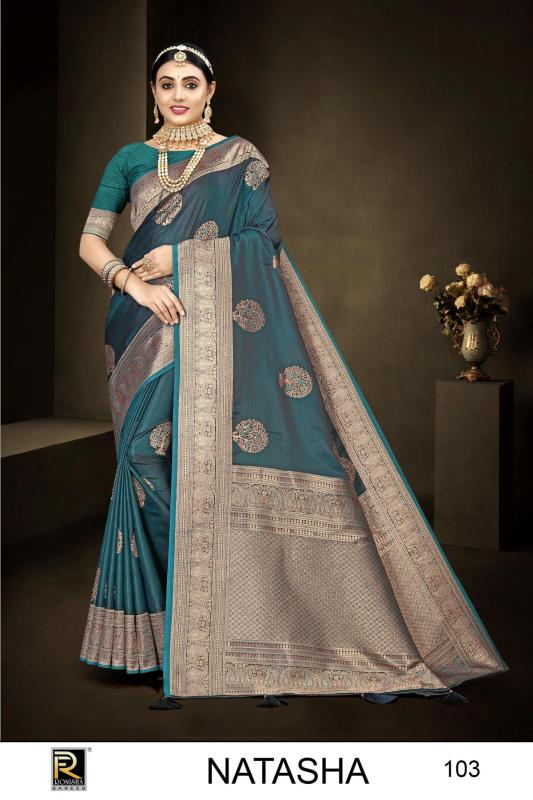 Ronisha Natasha Banarasi Silk Saree Wholesale catalog