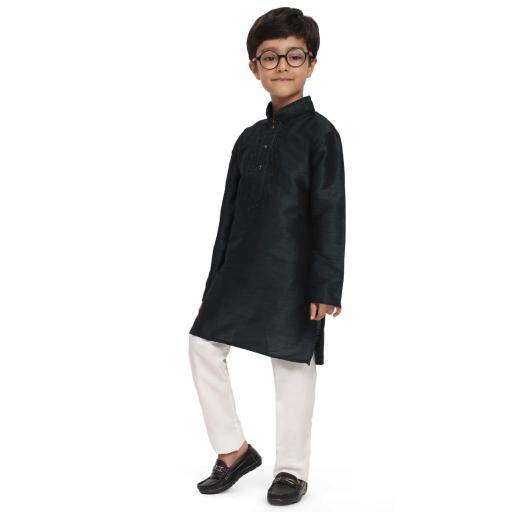 sabella dhupen silk Embroidery work kids kurta wholesale catalog