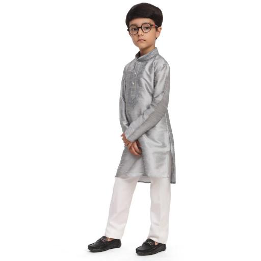 sabella dhupen silk Embroidery work kids kurta wholesale catalog