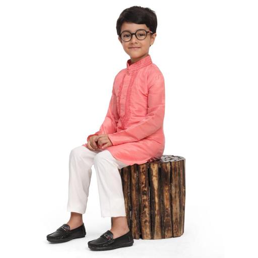 sabella dhupen silk Embroidery work kids kurta wholesale catalog