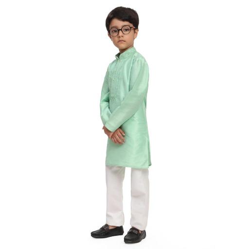 sabella dhupen silk Embroidery work kids kurta wholesale catalog