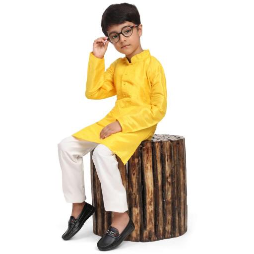 sabella dhupen silk Embroidery work kids kurta wholesale catalog