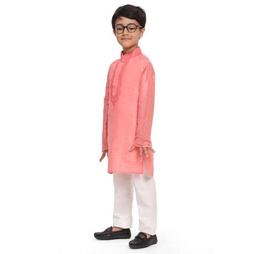 sabella dhupen silk Embroidery work kids kurta wholesale catalog