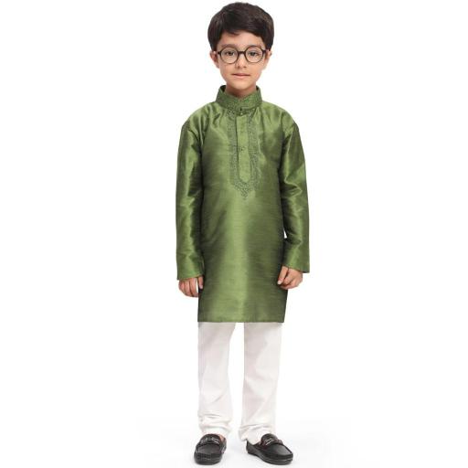 sabella dhupen silk Embroidery work kids kurta wholesale catalog