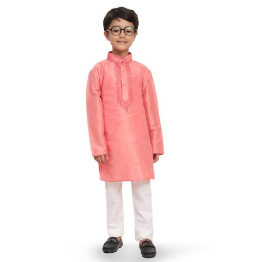 sabella dhupen silk Embroidery work kids kurta wholesale catalog