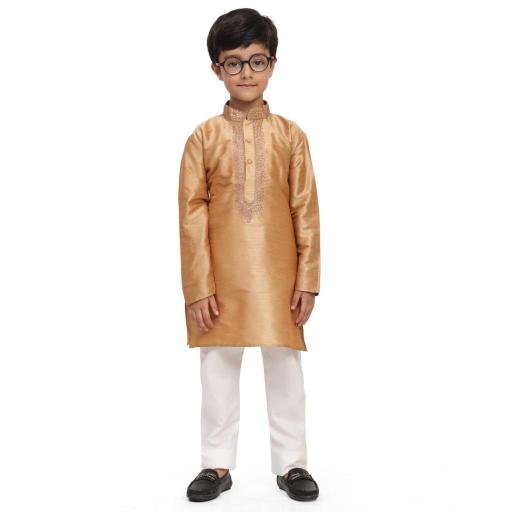 sabella dhupen silk Embroidery work kids kurta wholesale catalog