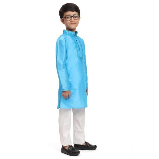 sabella dhupen silk Embroidery work kids kurta wholesale catalog