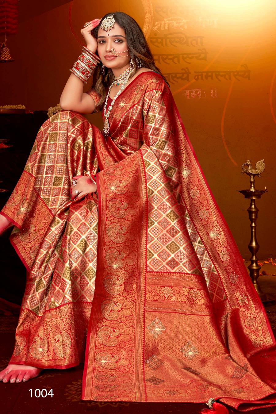 Saroj Rajgharana Vol - 1 Jari jacquard saree collection