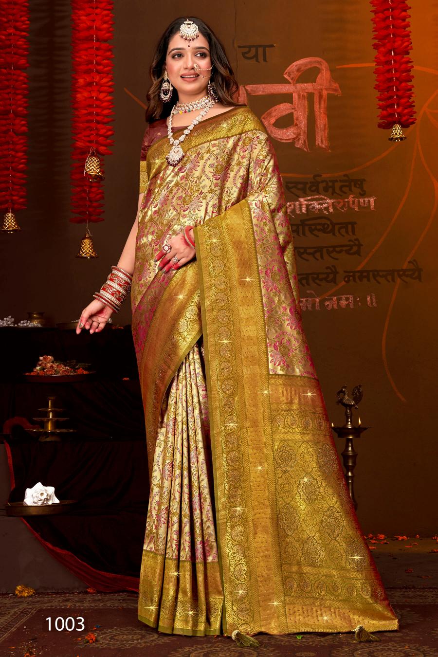 Saroj Rajgharana Vol - 2 Jari jacquard saree collection