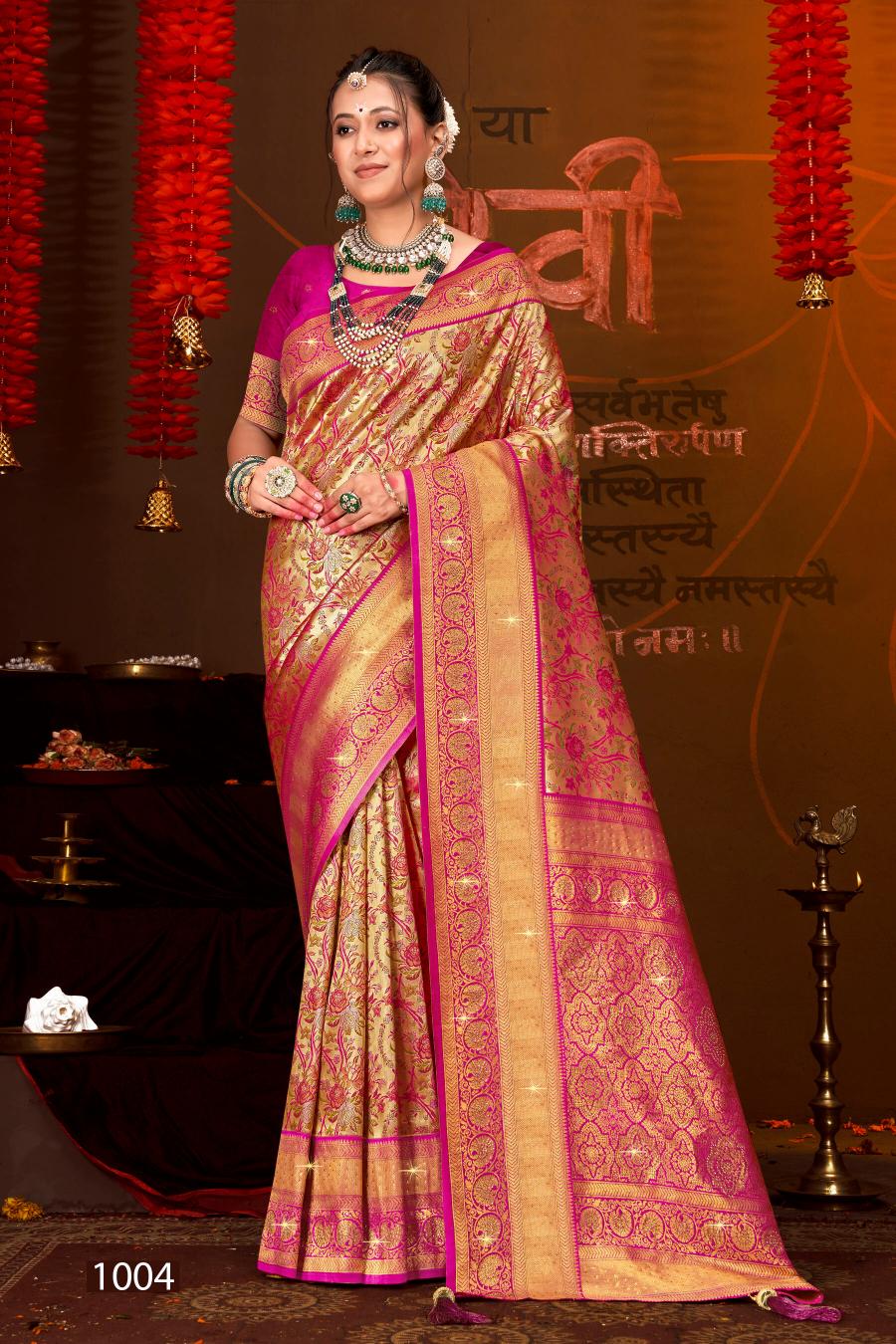 Saroj Rajgharana Vol - 2 Jari jacquard saree collection