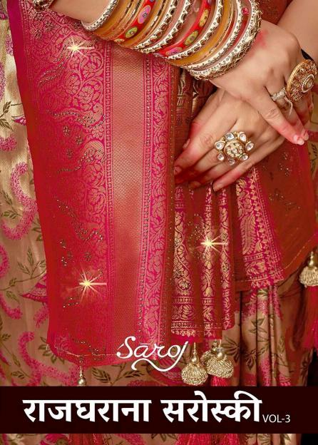 Saroj Rajgharana Vol - 3 Jari jacquard saree collection