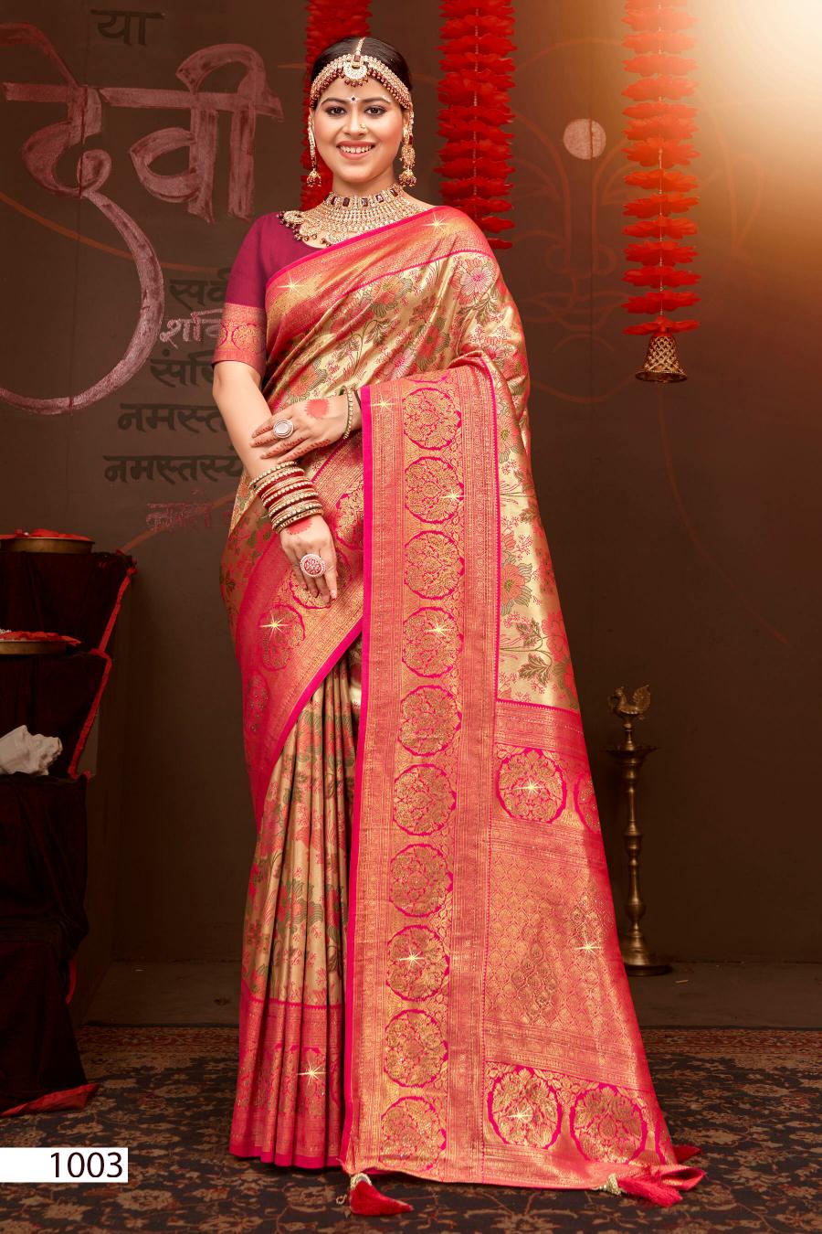 Saroj Rajgharana Vol4 silk sarees in surat wholesale catalog