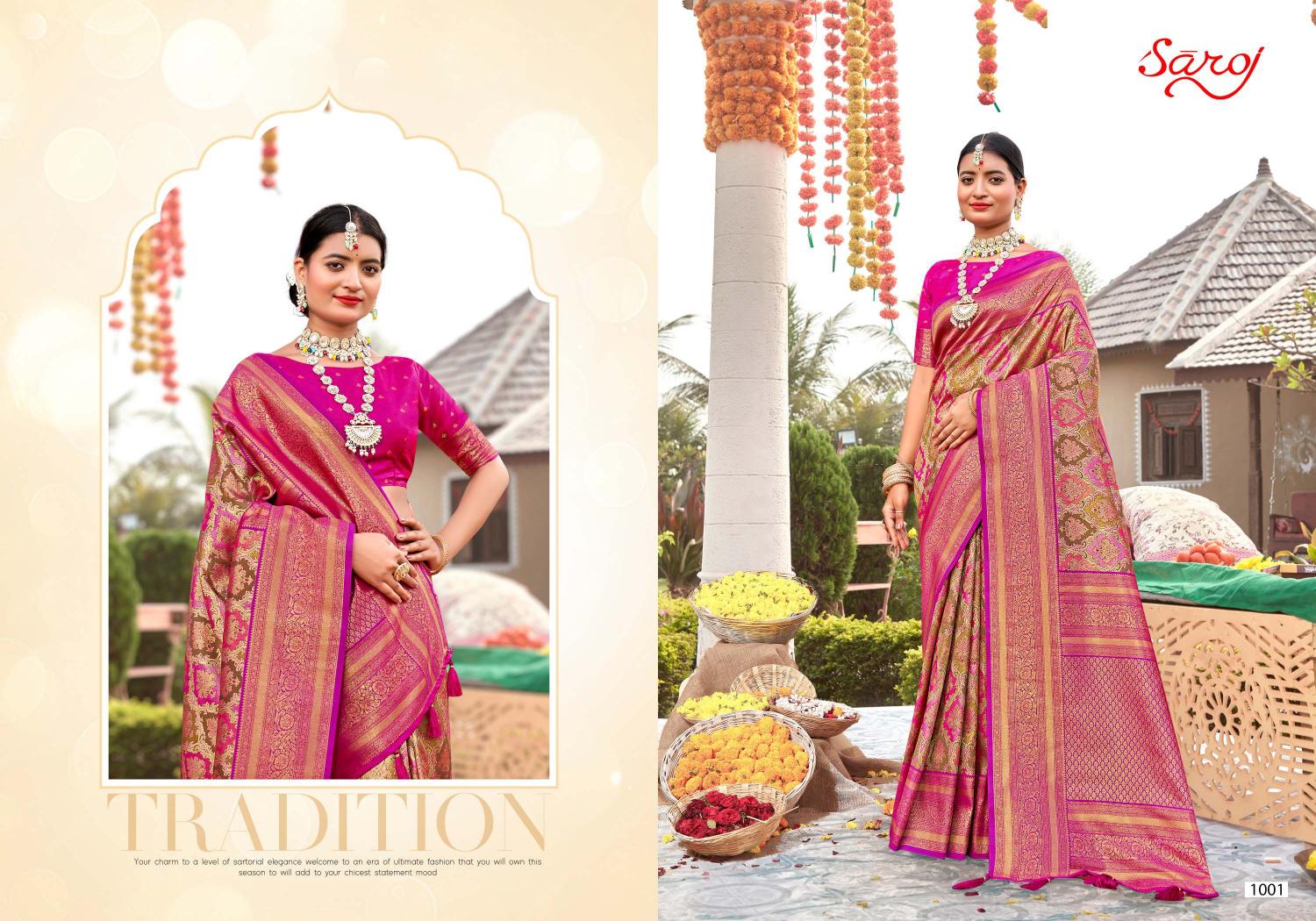 Saroj Riwaayat Vol - 3 silk sareesurat silk saree wholesale market wholesale catalog 