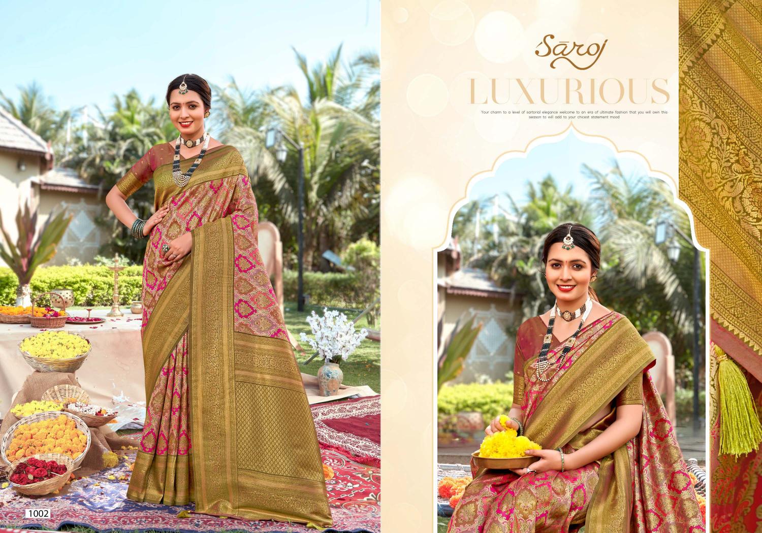 Saroj Riwaayat Vol - 3 silk sareesurat silk saree wholesale market wholesale catalog 