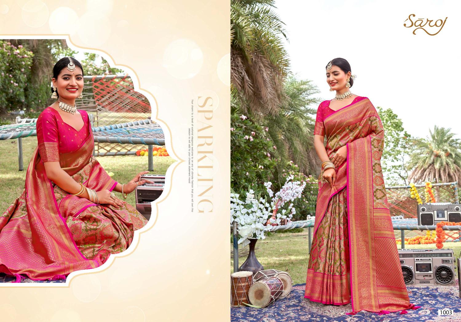 Saroj Riwaayat Vol - 3 silk sareesurat silk saree wholesale market wholesale catalog 