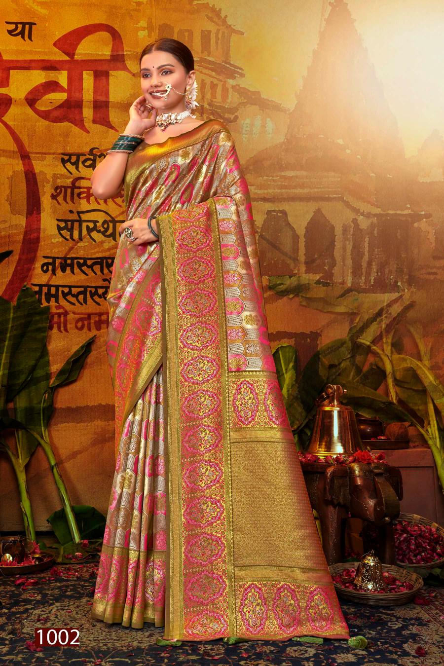 Saroj Riwaayat Silk  Vol - 4 Jari jacquard silk saree collection