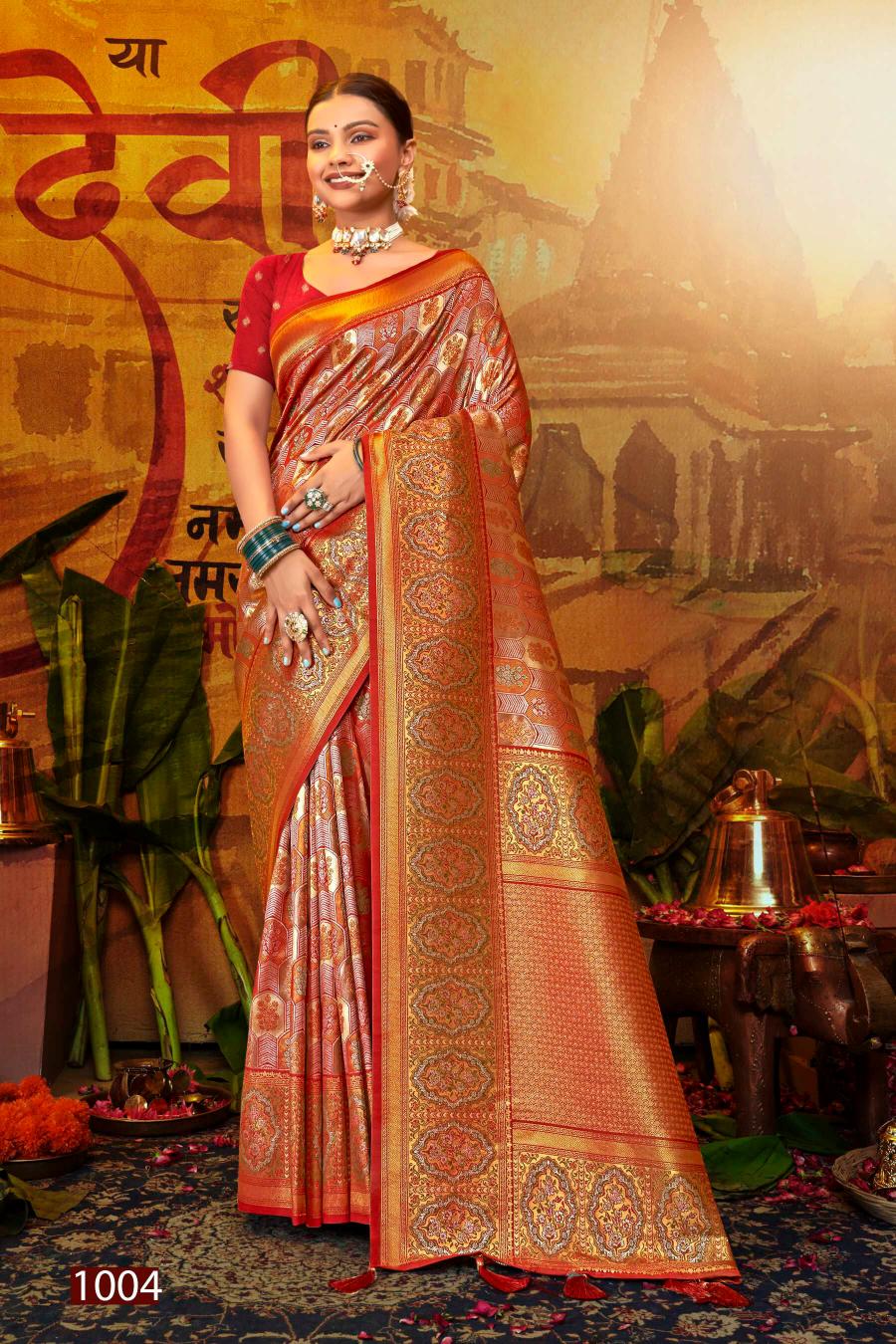 Saroj Riwaayat Silk  Vol - 4 Jari jacquard silk saree collection