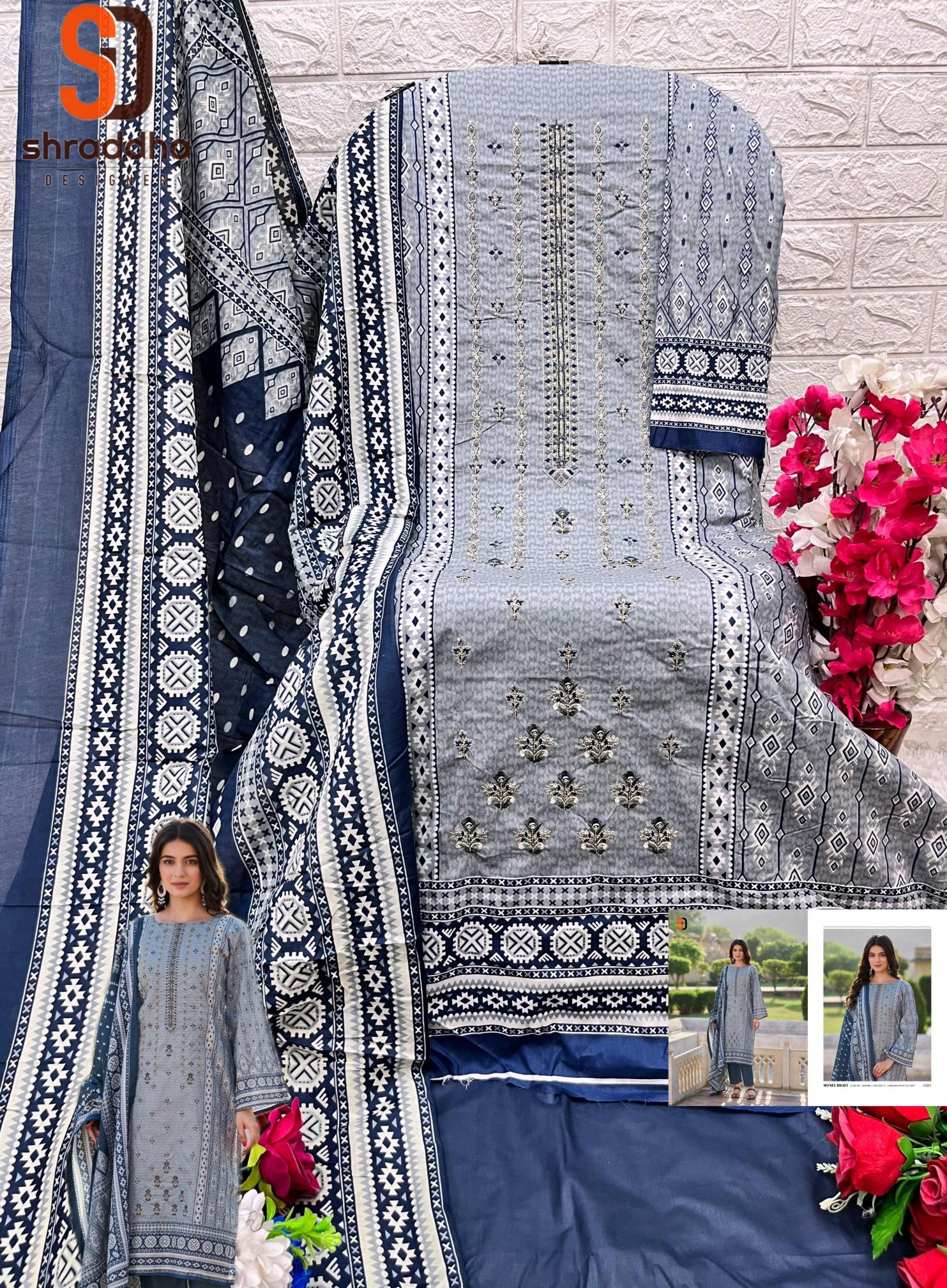 Shraddha Bin Saeed Lawn Collection Vol 11 Pakistani Suit wholesale catalog